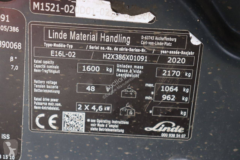 Stivuitor Linde E16L02