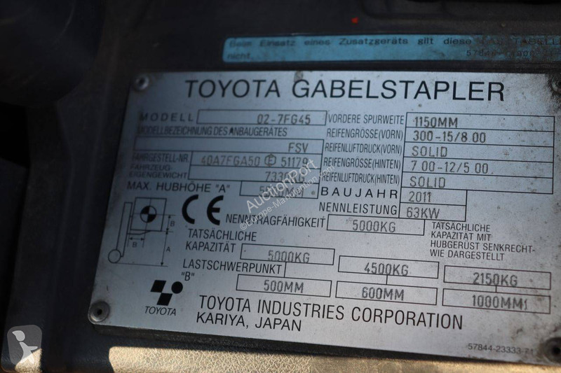 Empilhador elevador Toyota 02-7FG45