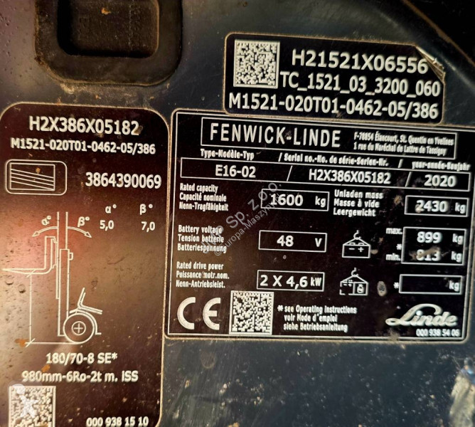 Автопогрузчик Linde 1602