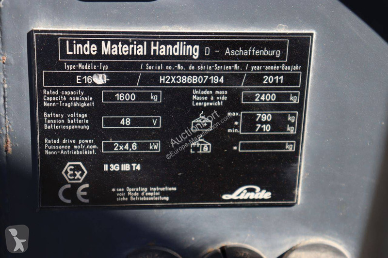 Chariot élévateur Linde E16