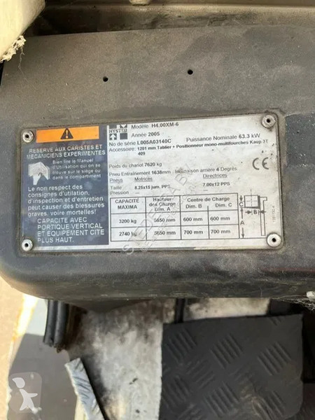 Heftruck Hyster H 4.00 XM-6 LPG Fork Lift