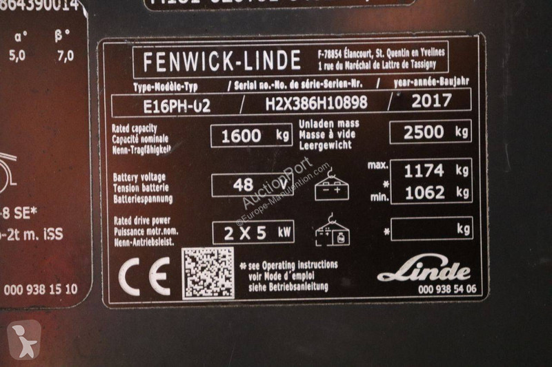 Stivuitor Linde E16PH02