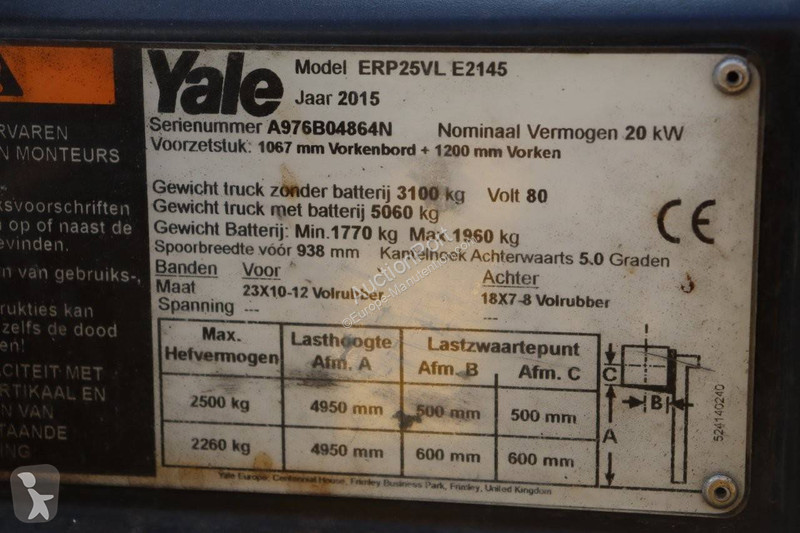 Автопогрузчик Yale E2145