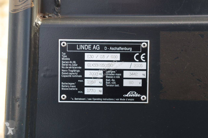 رافعة شوكية Linde E30/03/600