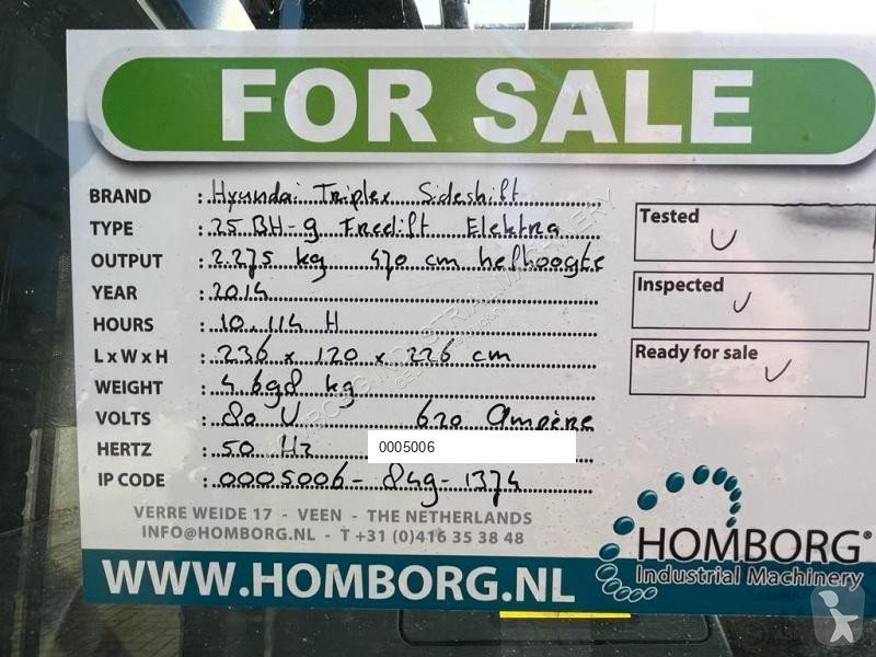 Løftetruck Hyundai 25BH-9 Elektra 2.5 ton...