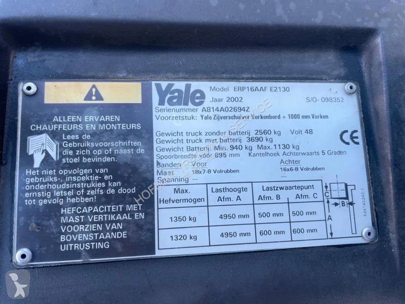 Stivuitor Yale ERP16AAF E2130