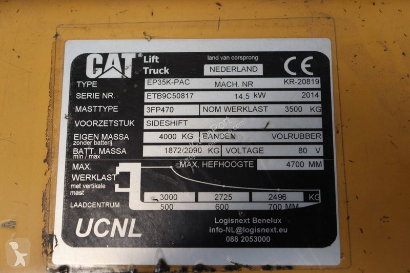Heftruck Caterpillar EP35K-PAC