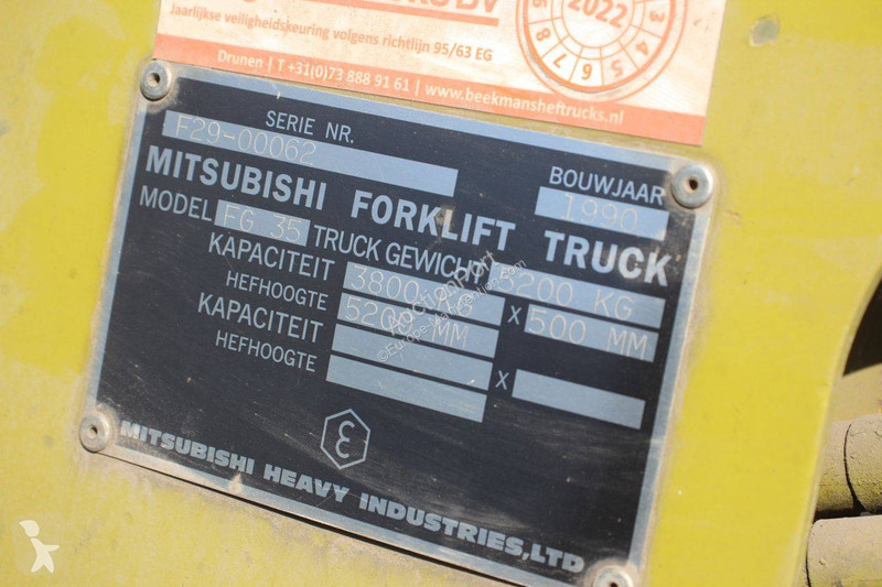 Vysokozdvižný vozík Mitsubishi FG-35