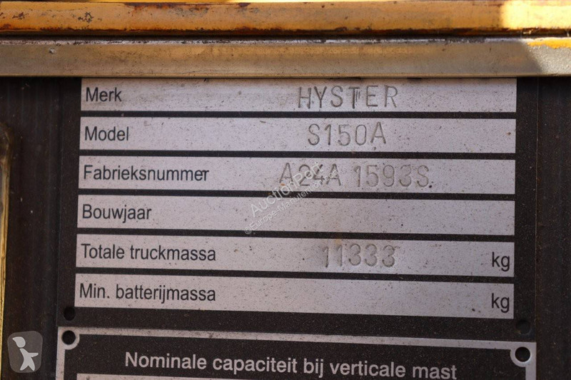 Chariot élévateur Hyster S150A