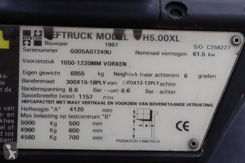 Chariot élévateur Hyster H5.00XL