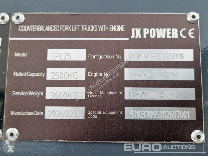 Carretilla elevadora JX Power CPC25