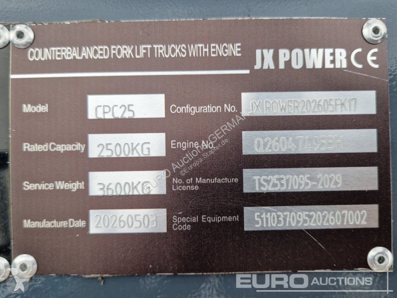 Carretilla elevadora JX Power CPC25