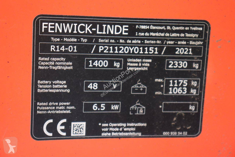 Vysokozdvižný vozík Linde R14-01