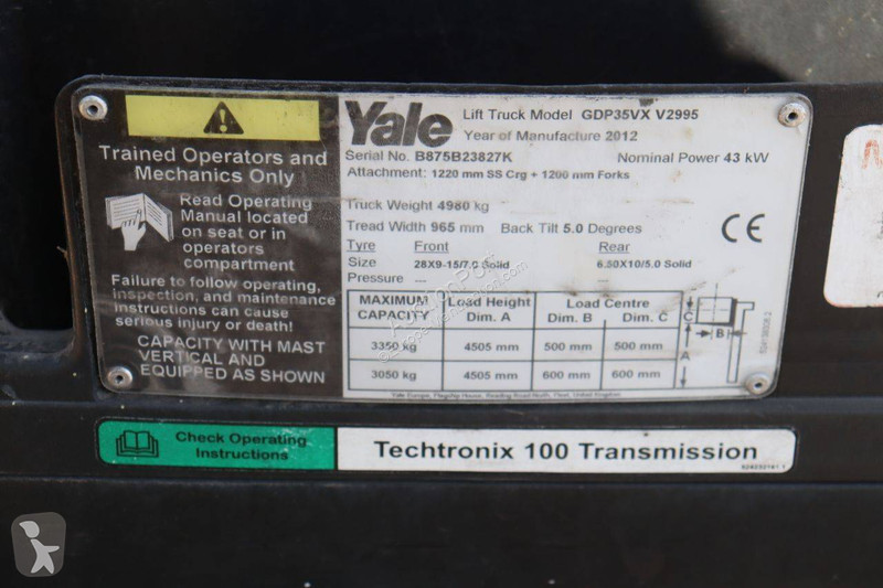 Chariot élévateur Yale GDP35VX
