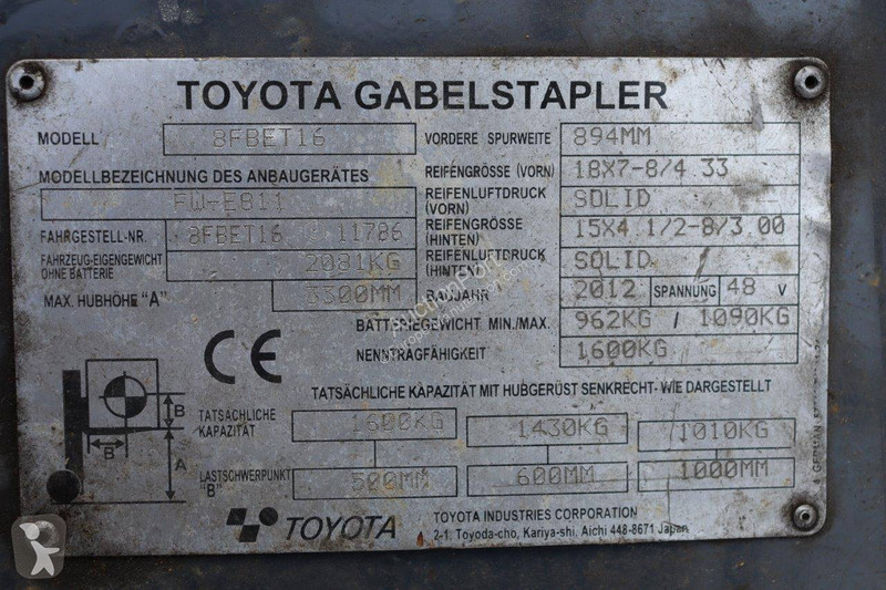 Chariot élévateur Toyota
