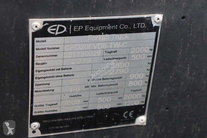 Stivuitor EP CPD20FVD8-TW-C