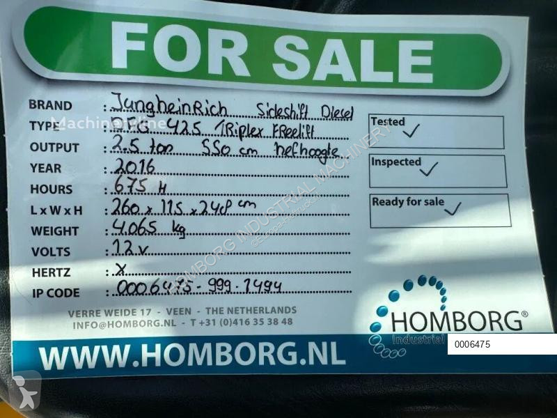Stivuitor Jungheinrich Triplex Freelift...