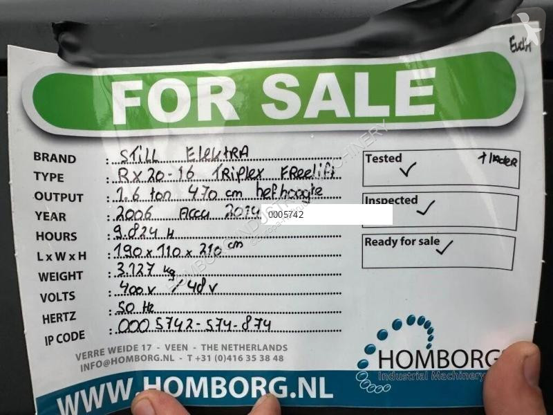 Heftruck Still RX20-16 1.6 ton Triplex Freelift...