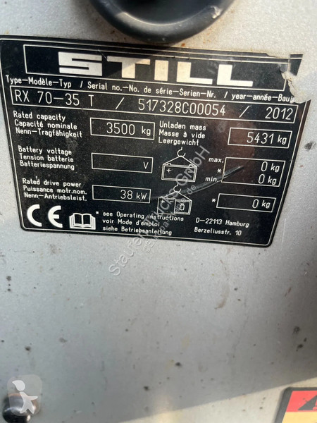 رافعة شوكية Still *Gas *Triplex *hoch...