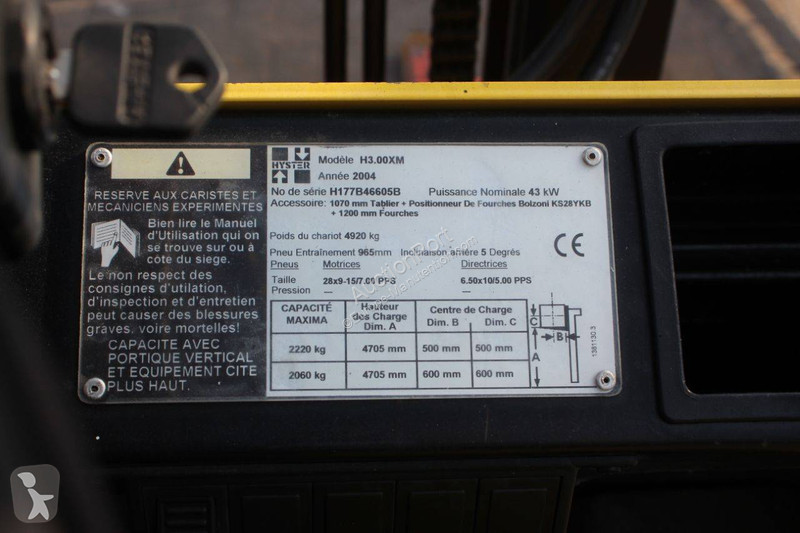Carretilla elevadora Hyster H3.00XM