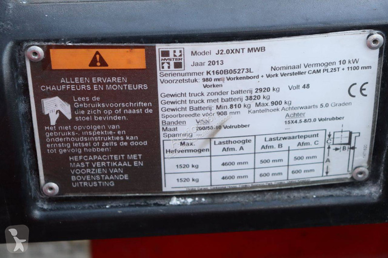 Chariot élévateur Hyster MWB