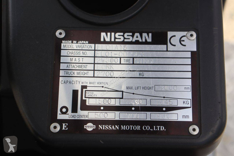 Carretilla elevadora Nissan FL01A15