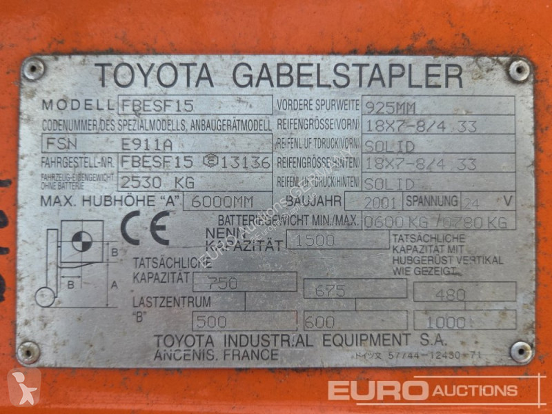 Wózek podnośnikowy Toyota FBESF15