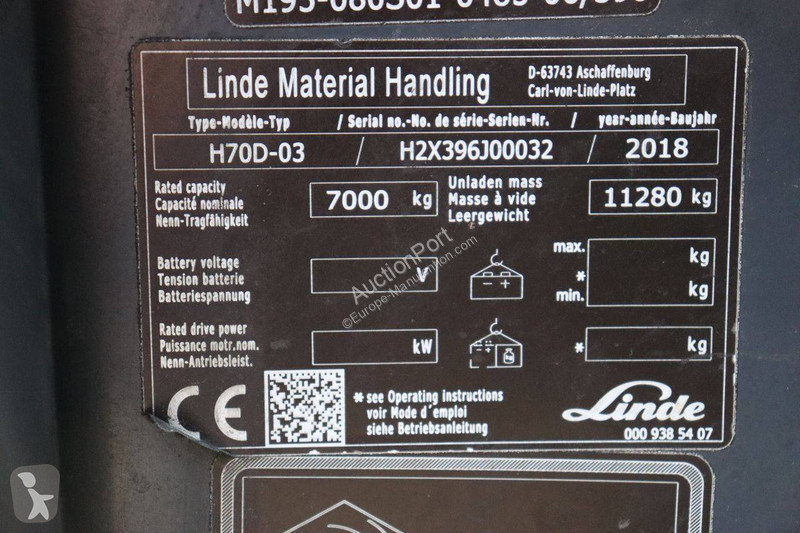 Chariot élévateur Linde H70D-03