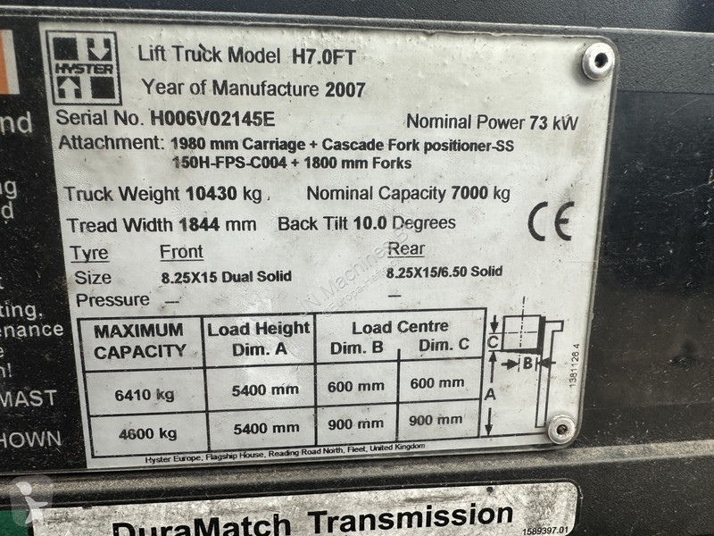 Heftruck Hyster