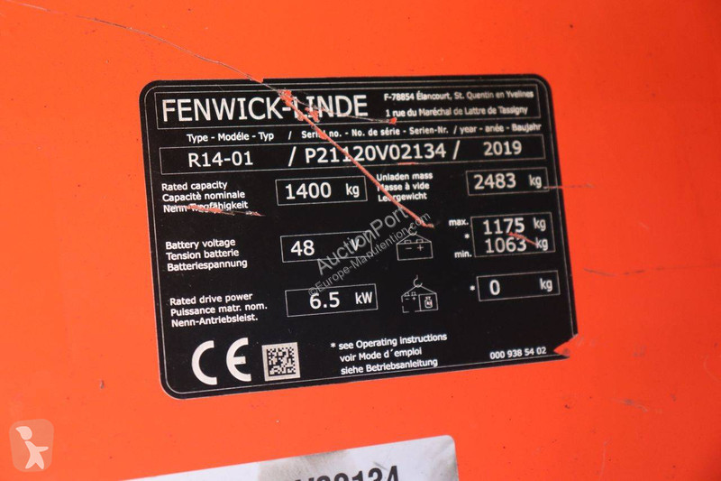 Vysokozdvižný vozík Linde R14-01
