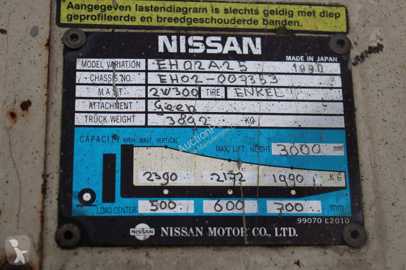 Chariot élévateur Nissan EH02A25