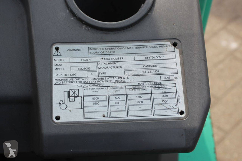 Vysokozdvižný vozík Mitsubishi FG25N