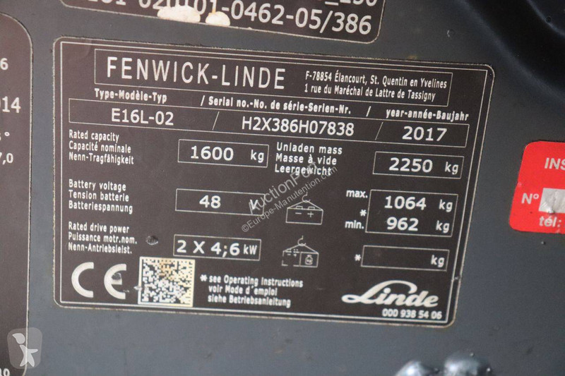 Carretilla elevadora Fenwick E16L-02