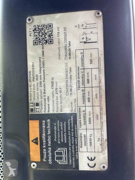 Vysokozdvižný vozík Hyster H12XD6 Airco Triplo...