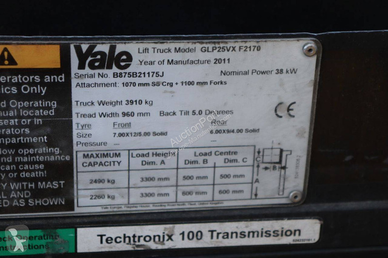 Lyfttruck Yale GLP25VX