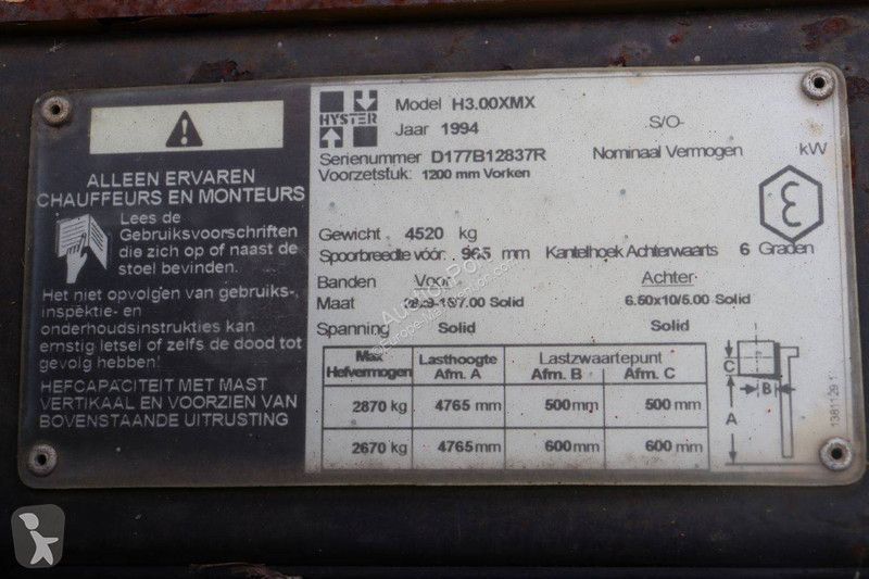 Автопогрузчик Hyster H3.00XMX