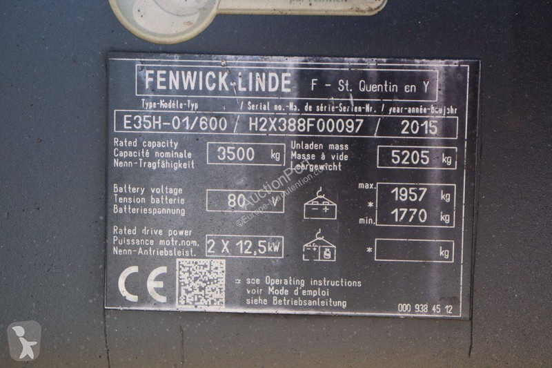 Carretilla elevadora Linde E35H-01/600