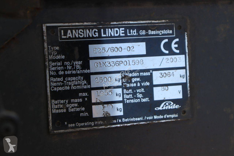 Carretilla elevadora Linde E25/600-02