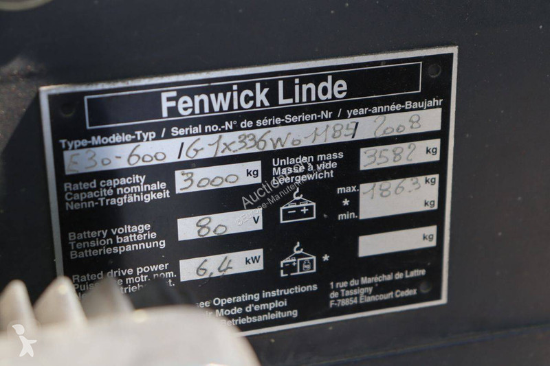 Carretilla elevadora Linde E30