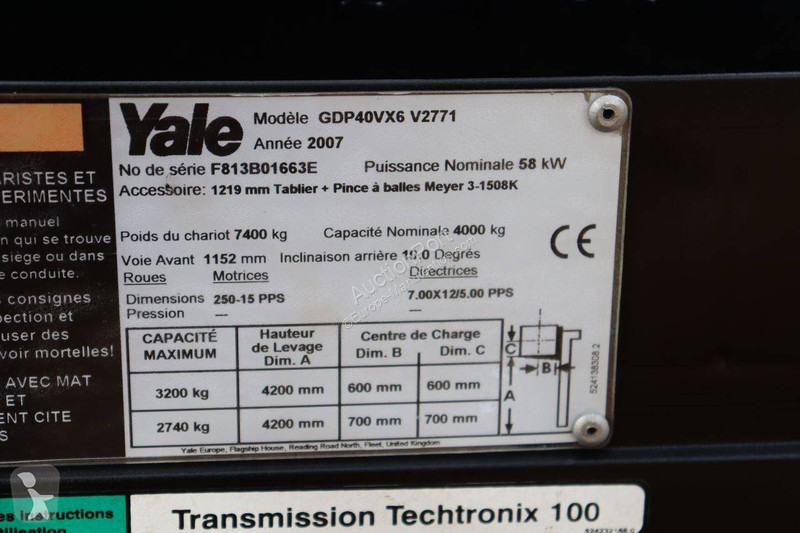 Carrello elevatore Yale GDP40VX6-V2771