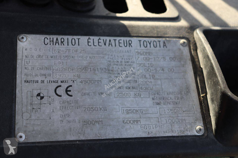 Empilhador elevador Toyota 62-7FDF25