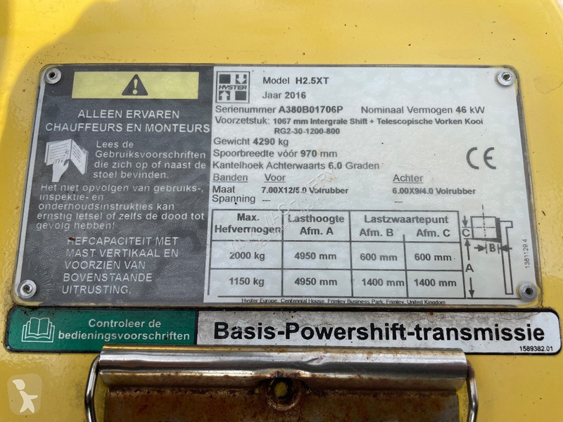 Heftruck Hyster H 2.5 XT