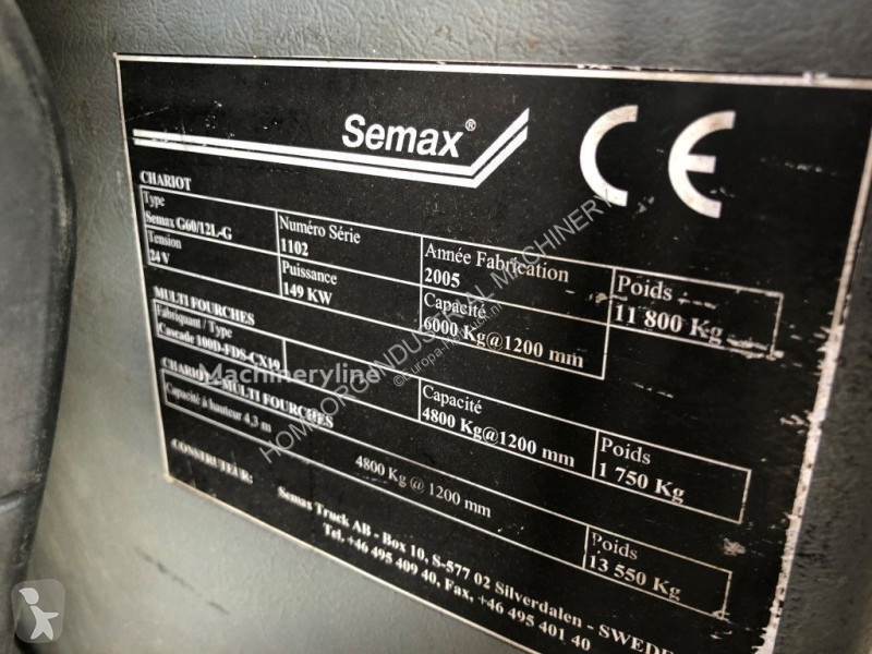 Stivuitor Semax Semax G60/12L-G 6 ton LPG Heftruck