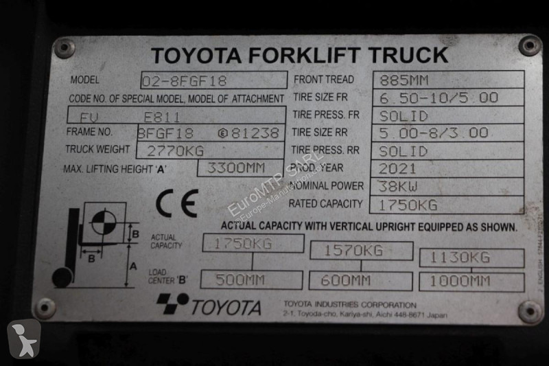 Кар Toyota  02-8FGF18