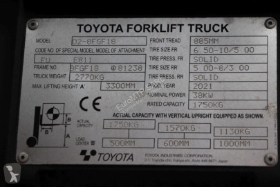 رافعة شوكية غازية Toyota
