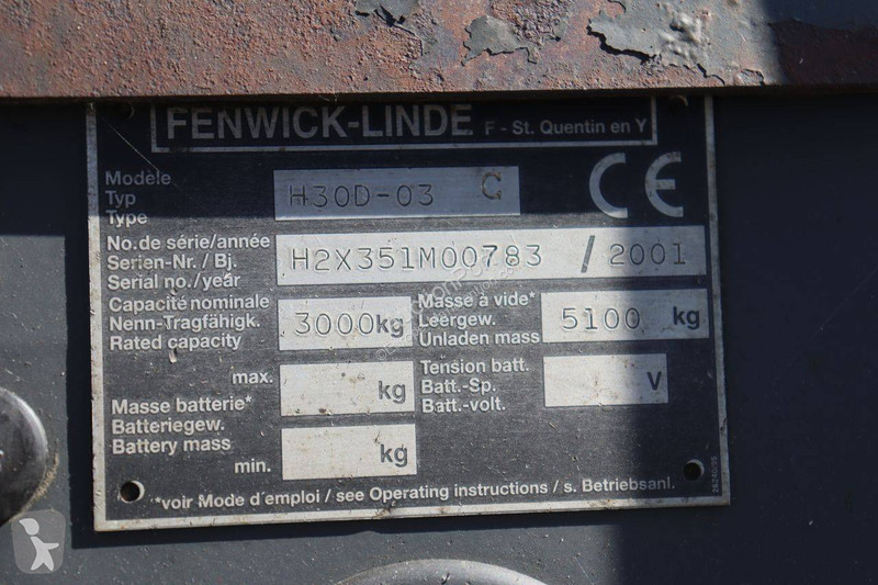 Vysokozdvižný vozík Linde D-03