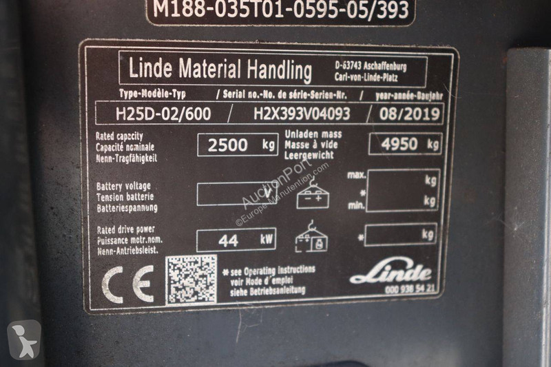 Stivuitor Linde H25D02/600