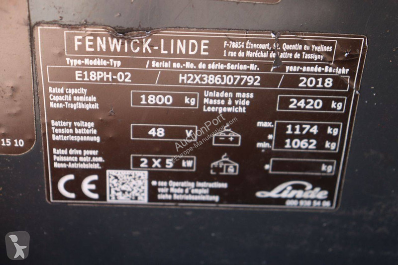 Carretilla elevadora Fenwick E18PH-02