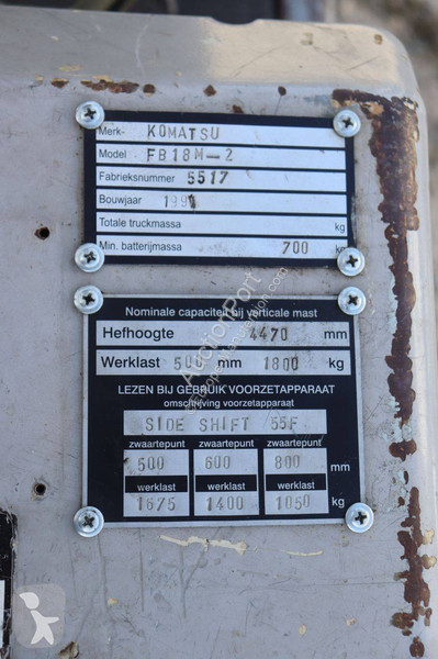 Wózek podnośnikowy Komatsu M-2