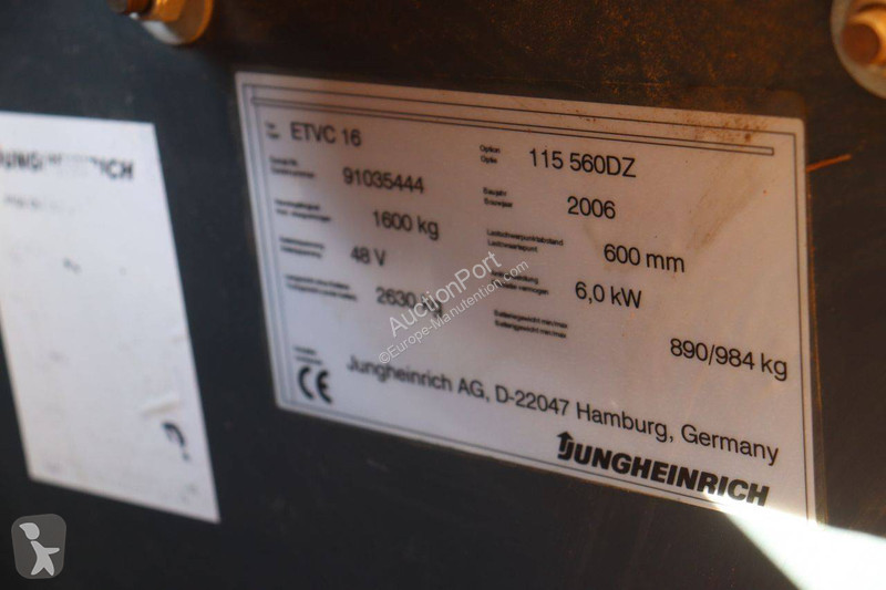 Carretilla elevadora Jungheinrich ETVC 16